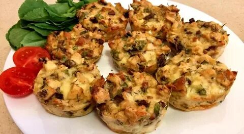 Маффины с грибами