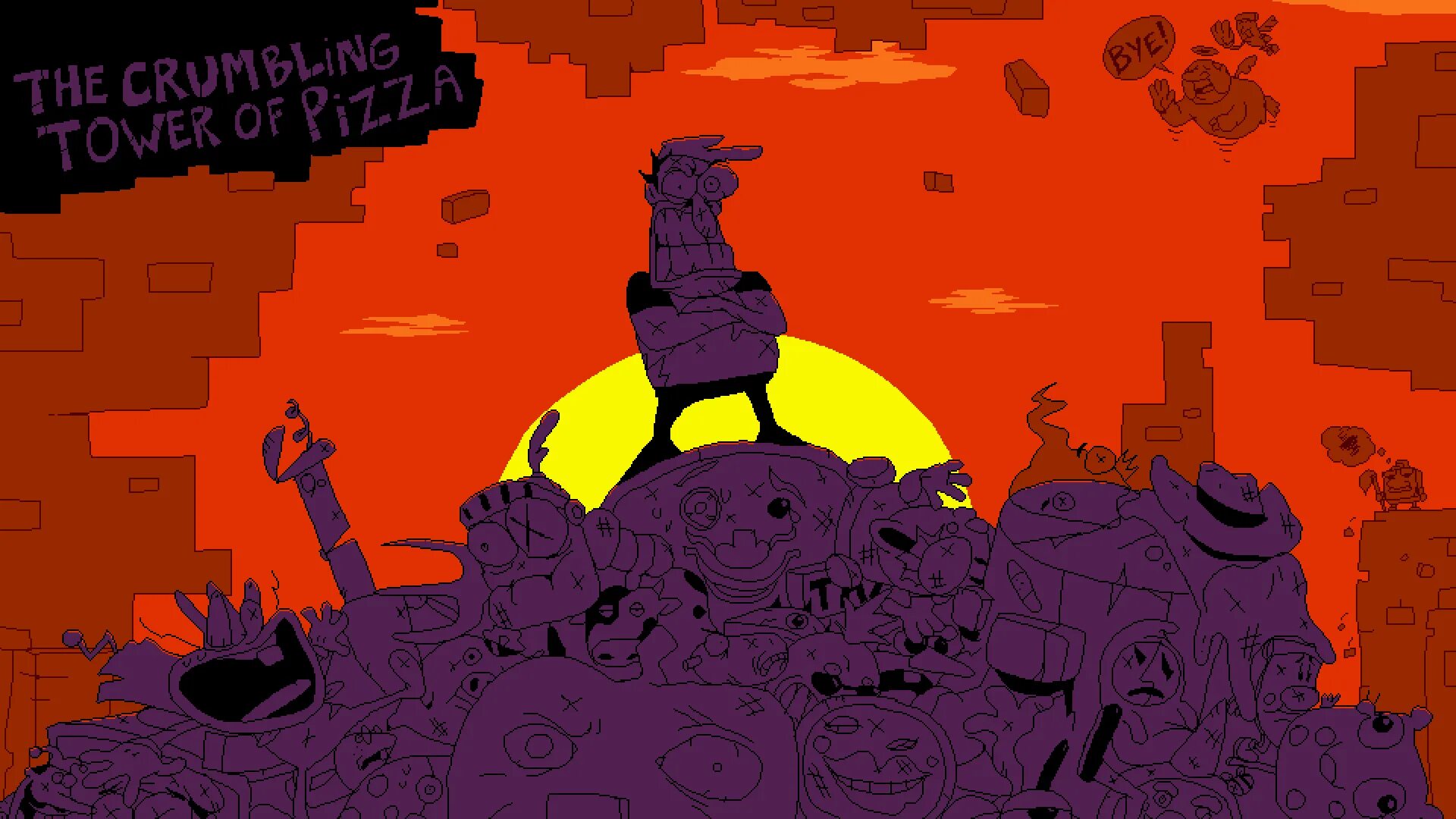 Pizza tower unexpectancy noise. Pizza tower title cards. пицца тавер демо. pizza tower final boss. джон колонна pizza tower.