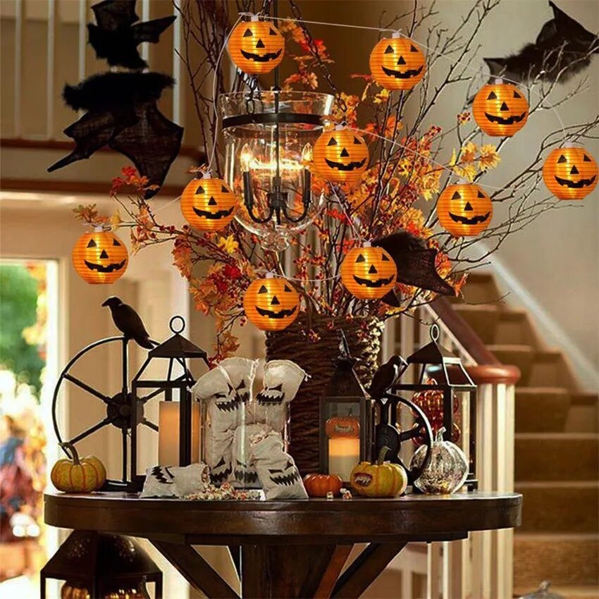 Benchwright Round Pedestal Extending Dining Table (48"-72") Halloween home decor