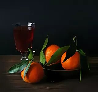 натюрморт с цитрусовыми. мандарины в бокале. еда и напитки. натюрморт с мандаринами. бокал вина и апельсины 4.