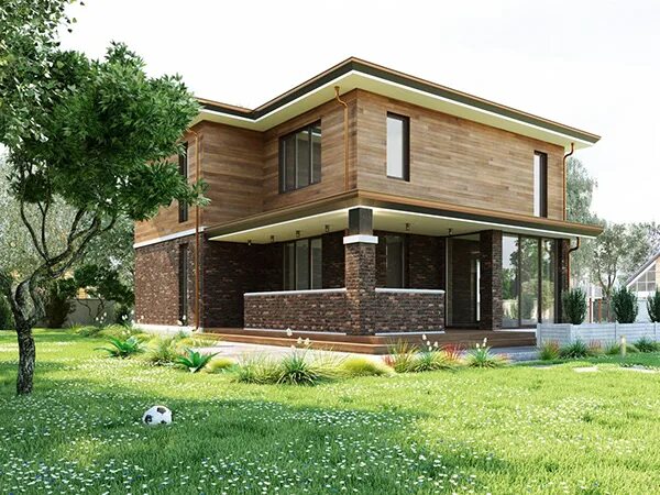 Проект дома Марта в стиле Неоклассики Vesco Construction Дзен