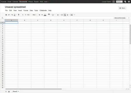 Spreadsheets d