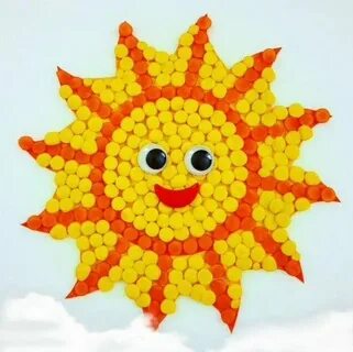 Солнце из пластилина
