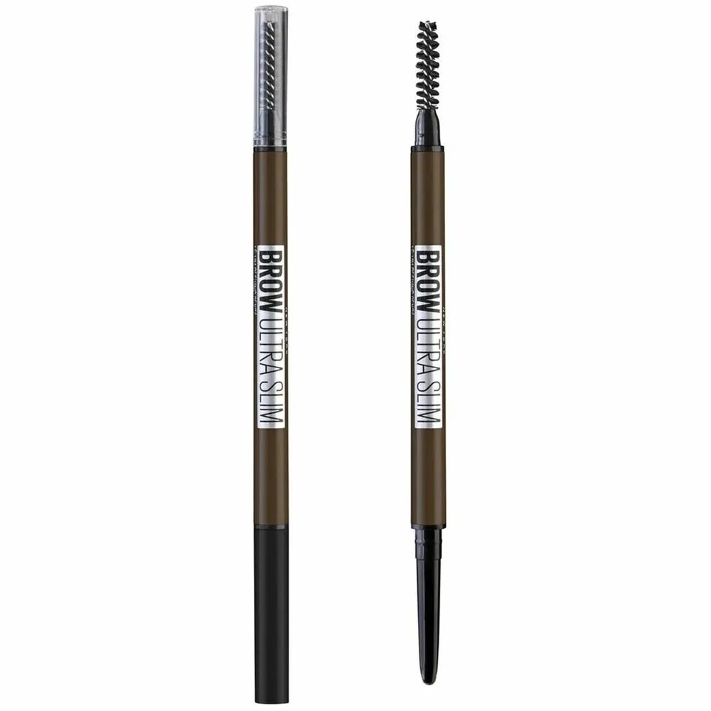 Maybelline для бровей brow. Карандаш для бровей мейбелин ультра слим. Карандаш для бровей Maybelline Brown Ultra Slim. Maybelline New York карандаш для бровей. Медиум Браун мейбелин карандаш для бровей.