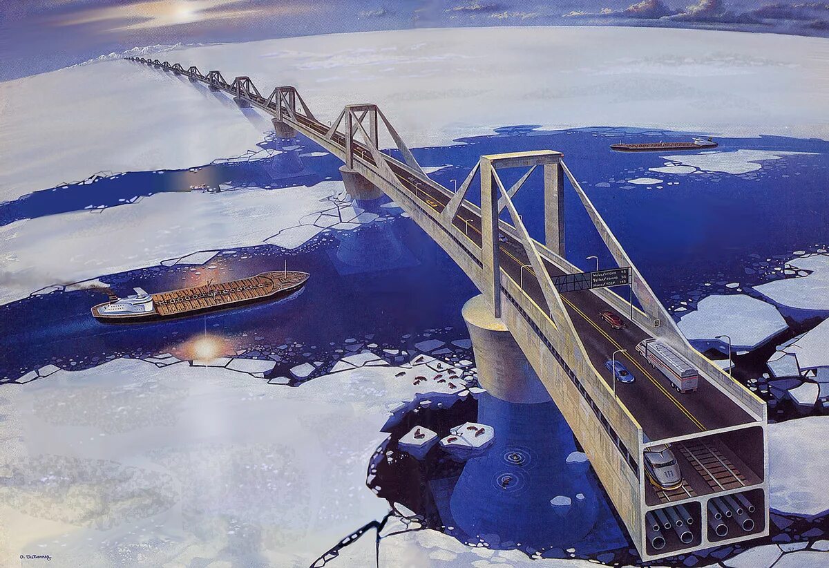 В сша через мост. Проект моста через Берингов пролив. Берингов пролив тоннель. Тоннель через Берингов пролив. Мост Чукотка Аляска.
