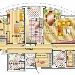 Планировка элитных квартир с большой площадью