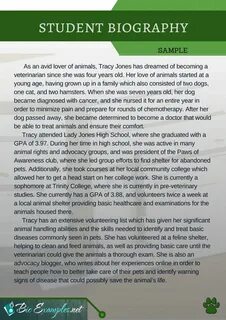 Biography example
