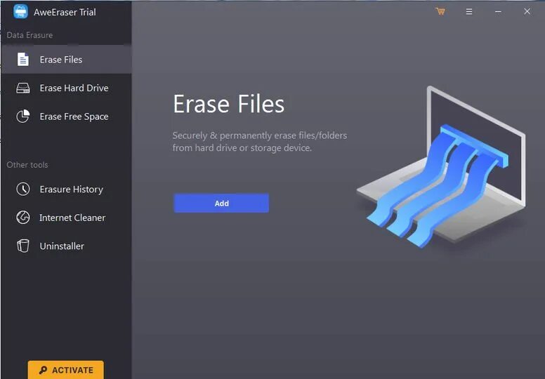 File erase. Magoshare logo. out space eraser.
