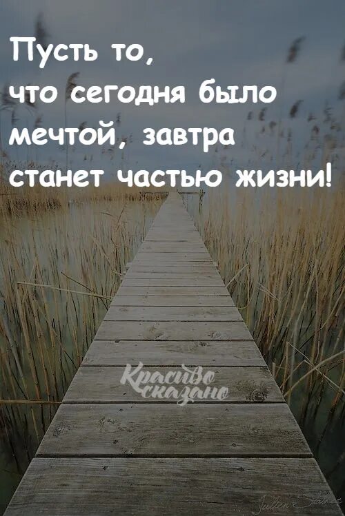 Пусть то что было мечтой завтра станет частью жизни. Цитата пусть то что сегодня было мечтой завтра станет частью жизни. Мечта всей жизни. Красиво сказано.