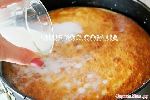 Манник на кефире с молоком