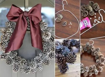 Украшения из шишек на новый год