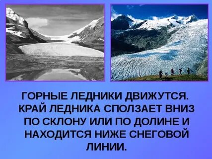 Горные ледники это