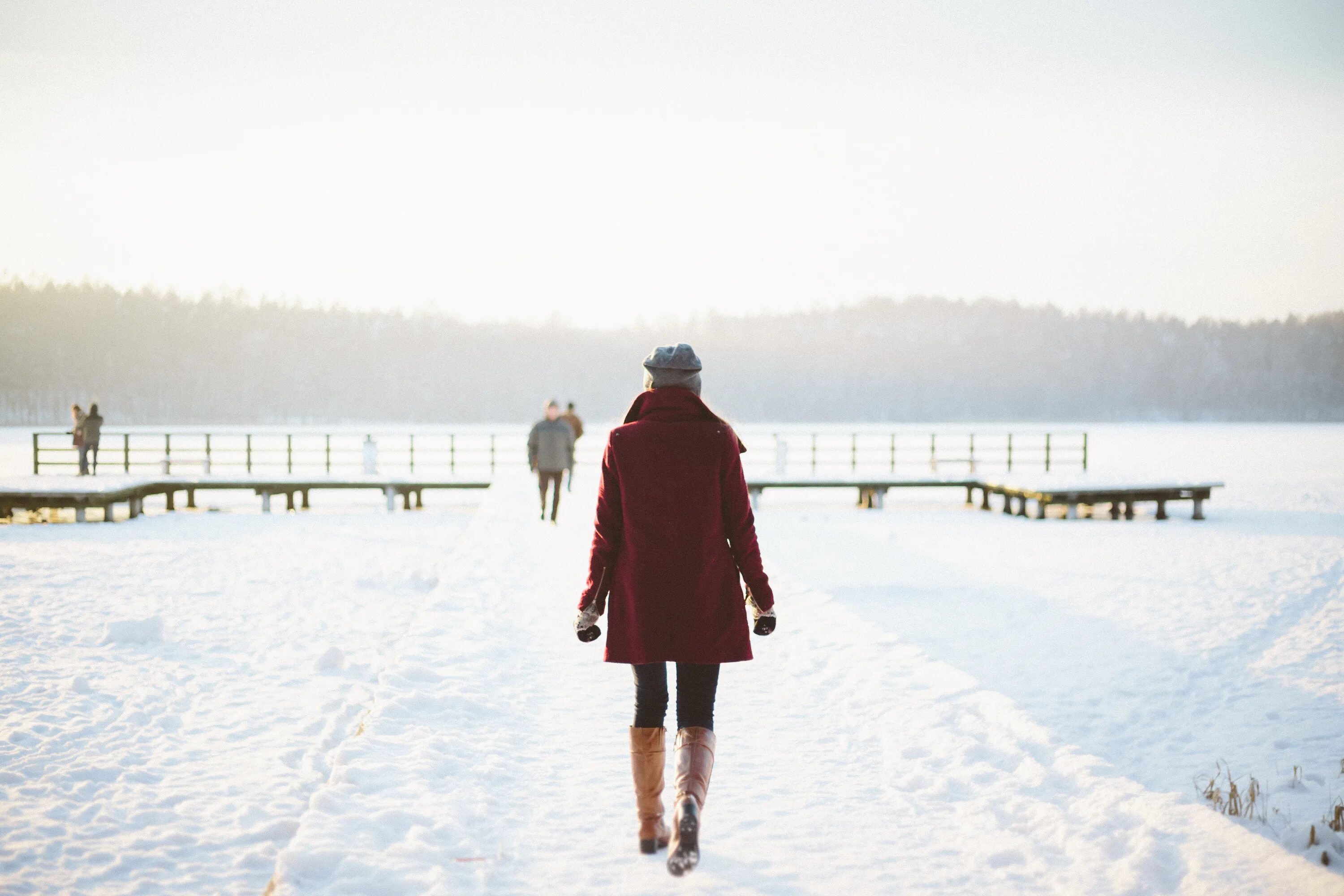 Walking in winter