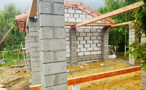 Гараж из газобетона
