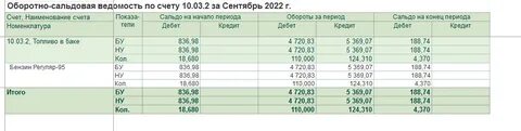 Остаток на начало месяца