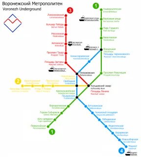 Воронежское метро схема