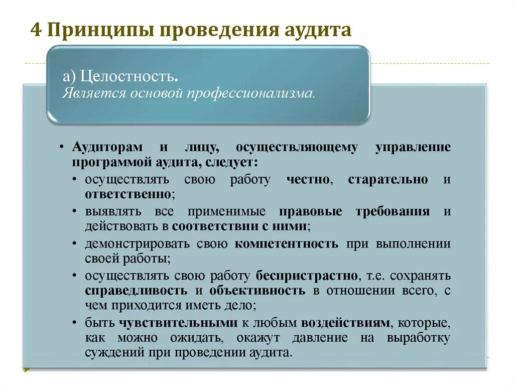 Проведение медицинского аудита. Принципы проведения аудита. принципы осуществления аудиторской деятельности. методы проведения аудита.