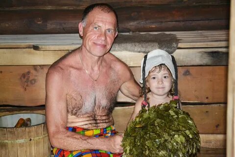 Жена с тестем в бане