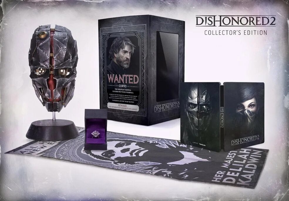 Dishonored 2 купить. Коллекционка Dishonored 2. Коллекционка дизонорд 2. Dishonored 2 коллекционное издание. Коллекционное издание Dishonored 2 Premium Collector's Edition.