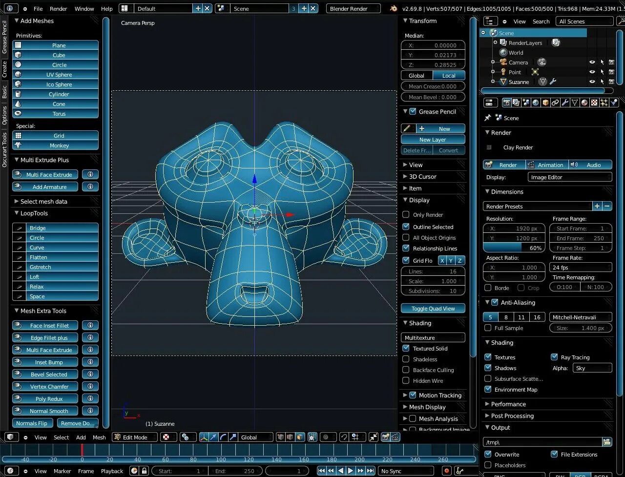 Add extra mesh