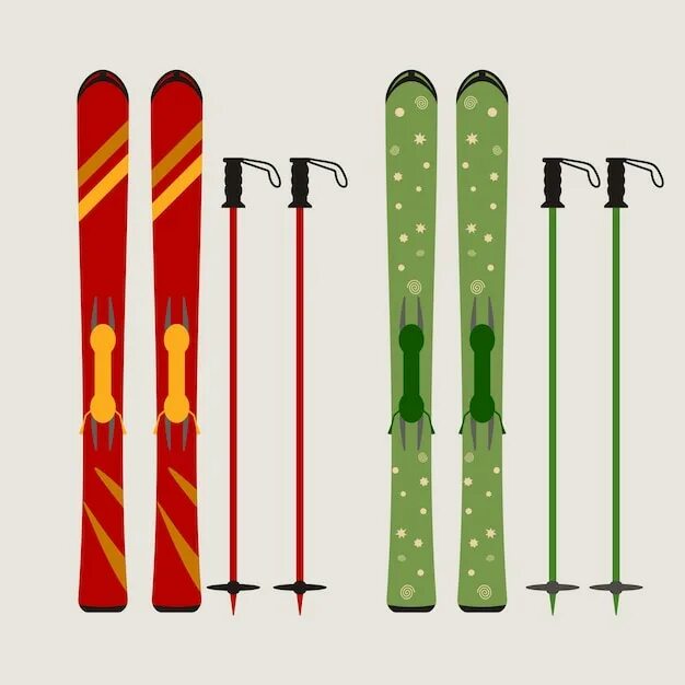 Стилизованные лыжи. Лыжи и палки вектор. Найди пару лыж. Лыжи и палки рисунок.