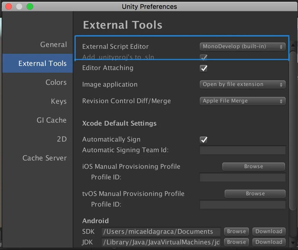 External script. Unity External Tools. Монодевелоп Unity. Unity preferences. C# интерфейсы Unity.