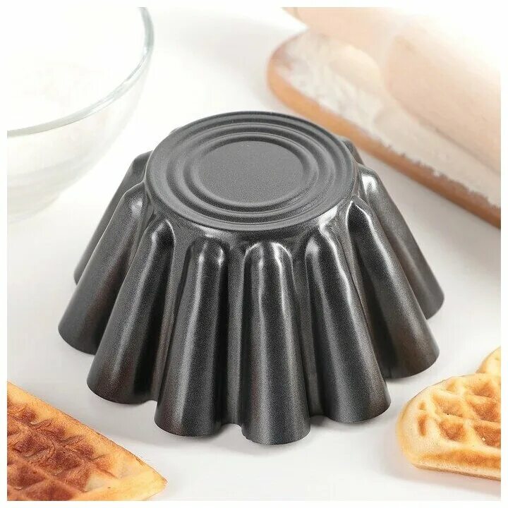 форма для выпечки fissman 5626. алюминиевая форма для пончиков.