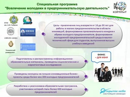 Цель проекта предпринимательская деятельность