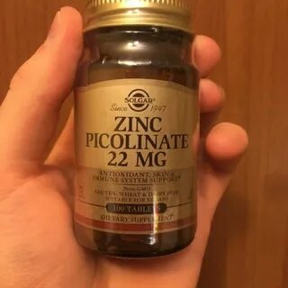 Solgar zinc picolinate таблетки