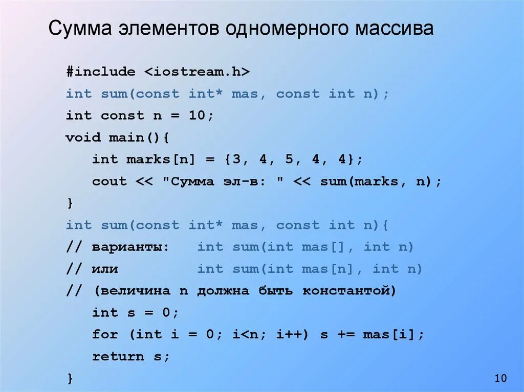 Const INT N. INT sum(INT& F, INT& D);. Описание седьмого модуля. INT CMP_long_long(const Void *pa, const Void *PB).