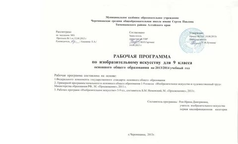 Федеральная рабочая программа по изобразительному искусству