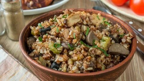 Гречка с грибами и курицей в мультиварке