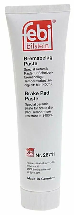 Смазка бош суперфит. Febi 26711 паста. 26712. Febi 31942 смазка для суппортов. Febi bilstein lithium grease.