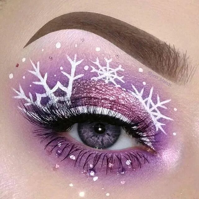 Пин от пользователя Kat Staxx на доске Christmas Crazy Новогодний макияж, Идеи м