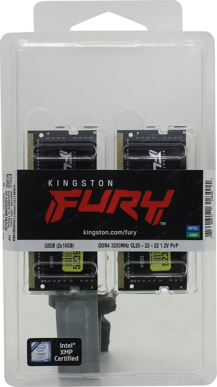 Kf432s20ibk2 16. Kf432s20ibk232. оперативная память sodimm kingston fury impact [kf432s20ibk232] 32 гб. модуль памяти sodimm ddr4 32gb (2*16gb) kingston fury kf432s20ibk232 impact 3200mhz cl20 1rx8 20-22-22 1.2v 16gbit. cngn120712m-4 ibk225s.