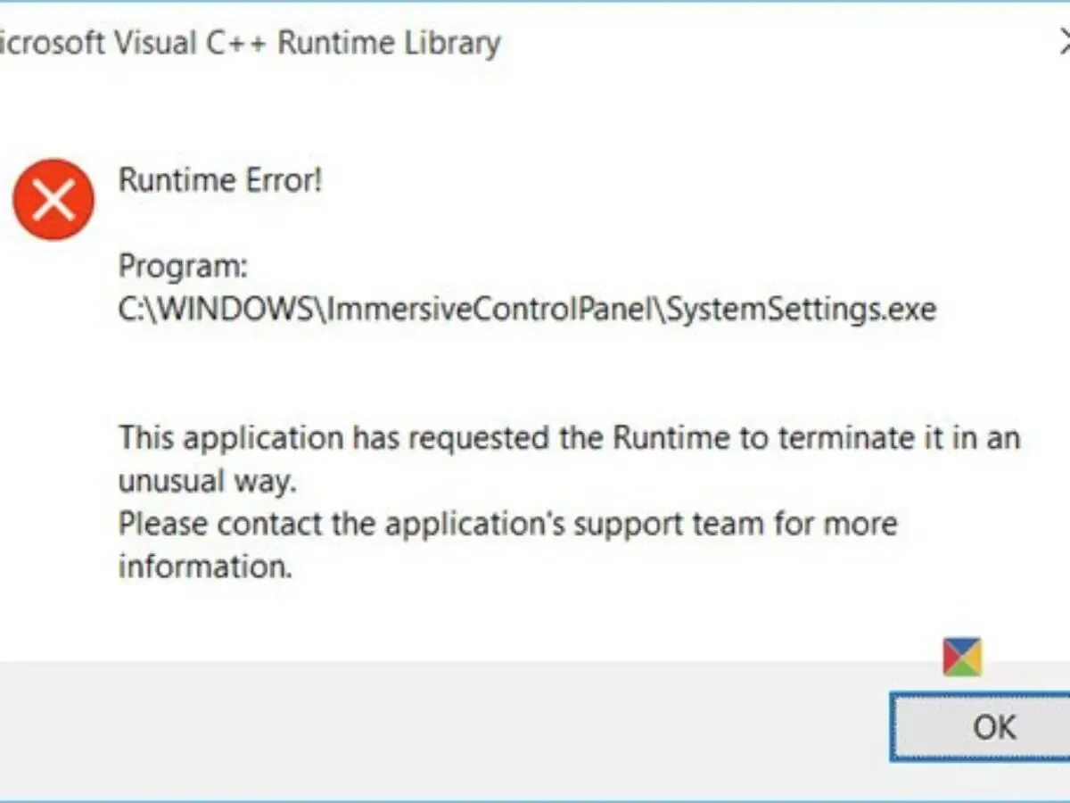 This application has requested the runtime. Ошибка this application has requested the runtime to terminate. This application has requested the runtime to terminate it in an unusual way как исправить. Windows runtime. Application has.