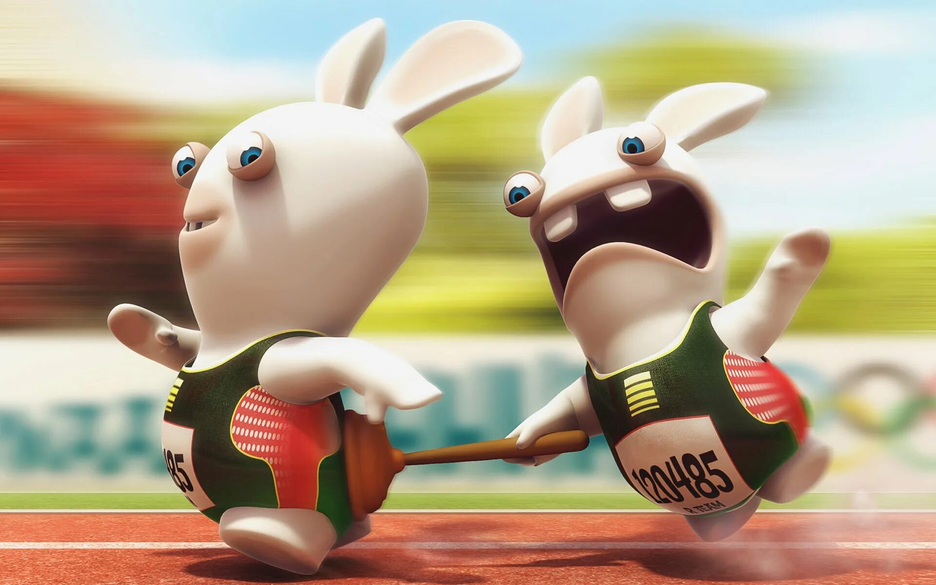 Прикольные картинки игры. Rayman Raving Rabbids. Кролик Raving Rabbids. Rayman Raving Rabbids 4. Rayman vs Rabbids.