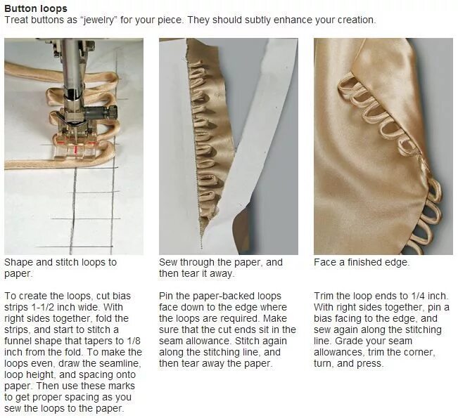 Button loop. Застежка на пуговицах. Knitting back and front loops where. Застежка с навесными петлями. Тесьма с петельками.