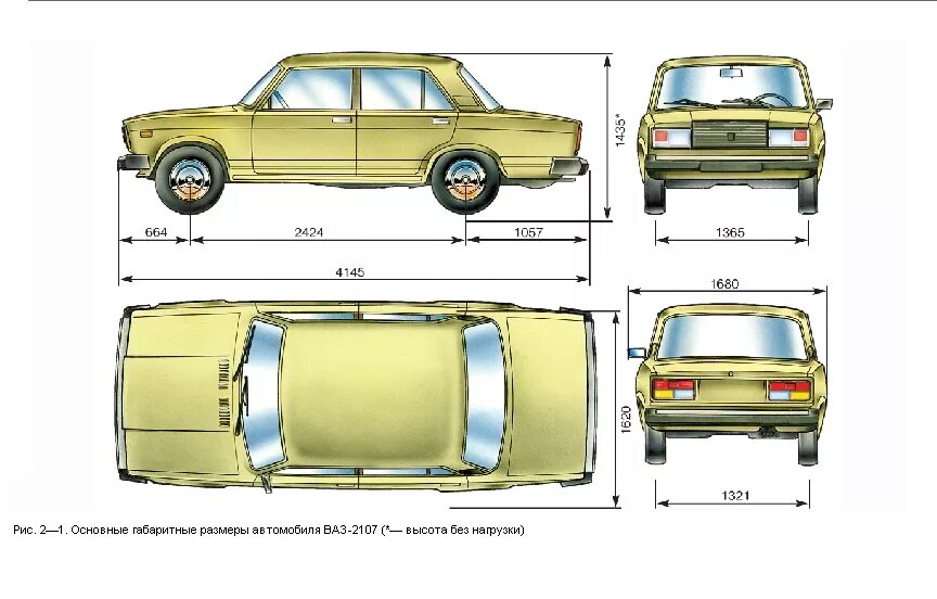 2107 характеристики автомобиля