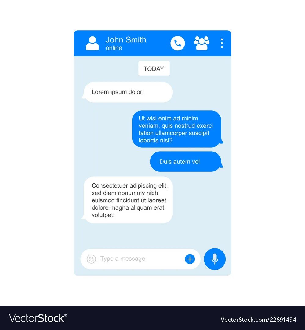 Chat page. Messenger чат вектор. мессенджер с голубым фоном в чате. chat page design.