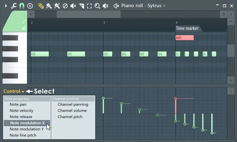 Note properties