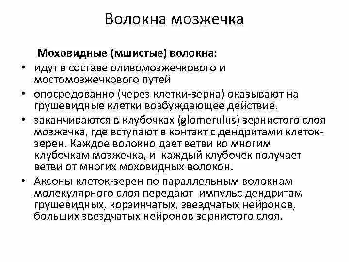 Функции клеток мозжечка. Моховидные волокна мозжечка. мшистые волокна мозжечка. моховидные и лазящие волокна. лиановидные и моховидные волокна мозжечка.