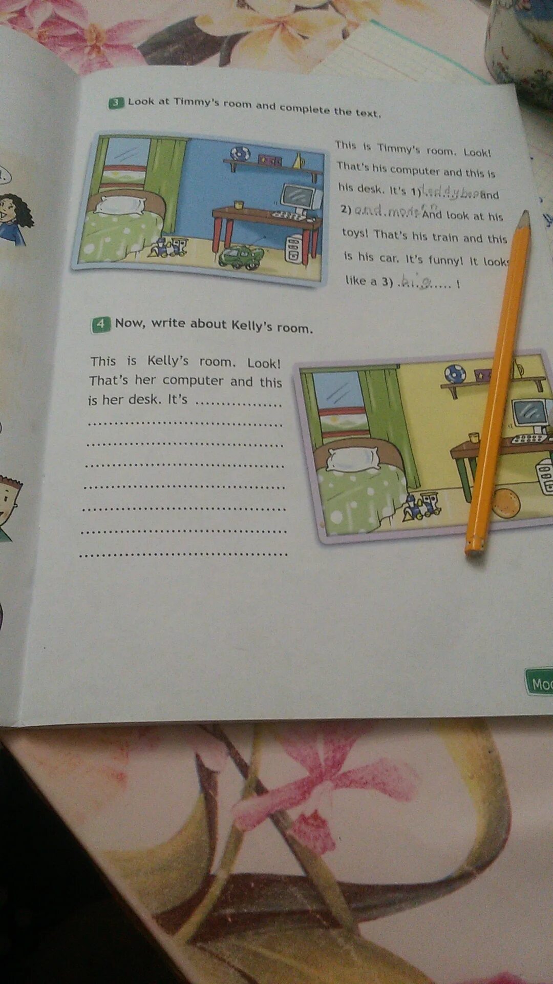 This is timmy s room look. Now write about Kelly s Room перевод. Now write about Kelly's Room 3 класс. Look at Timmy's Room and complete the text ответы. This is Timmy's Room look that's his Computer and this is his Desk it's перевод.