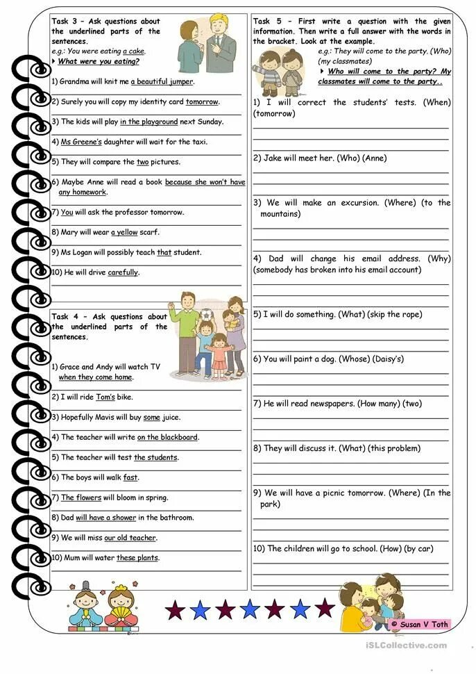 Are the underlined parts of these. Future simple в английском Worksheets. Future simple чтение. Future simple Worksheets 4 класс. Воркшит Future simple reading.