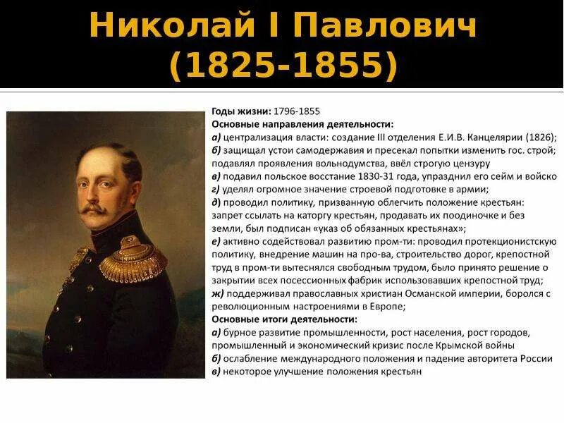 Россия в правление николая i. Император правивший с 1825 по 1855.