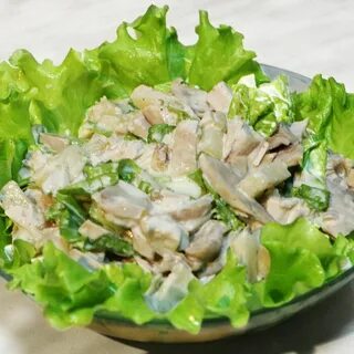 Салаты с куриным филе фото