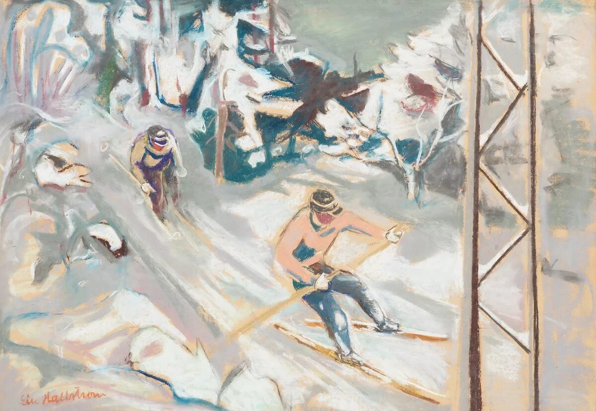 Картина лыжники. Дейнека лыжники. Дейнека лыжники 1931. Лыжники живопись.