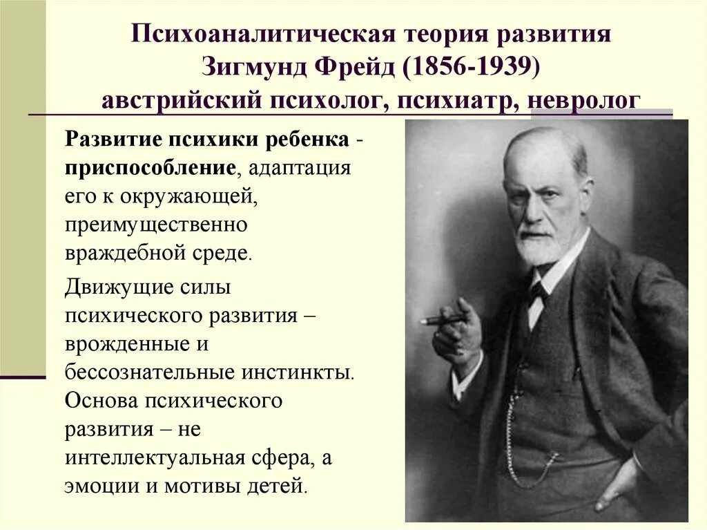 Психоаналитические теории психического развития: теория з. Фрейда.. Психоаналитические теории развития личности Зигмунда Фрейда дети. Предмет психоанализа