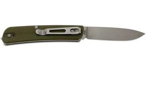 Handle/blade: G10/Sandvik 12c27 Blade length: 7,1 cm Weight: 59 gram 