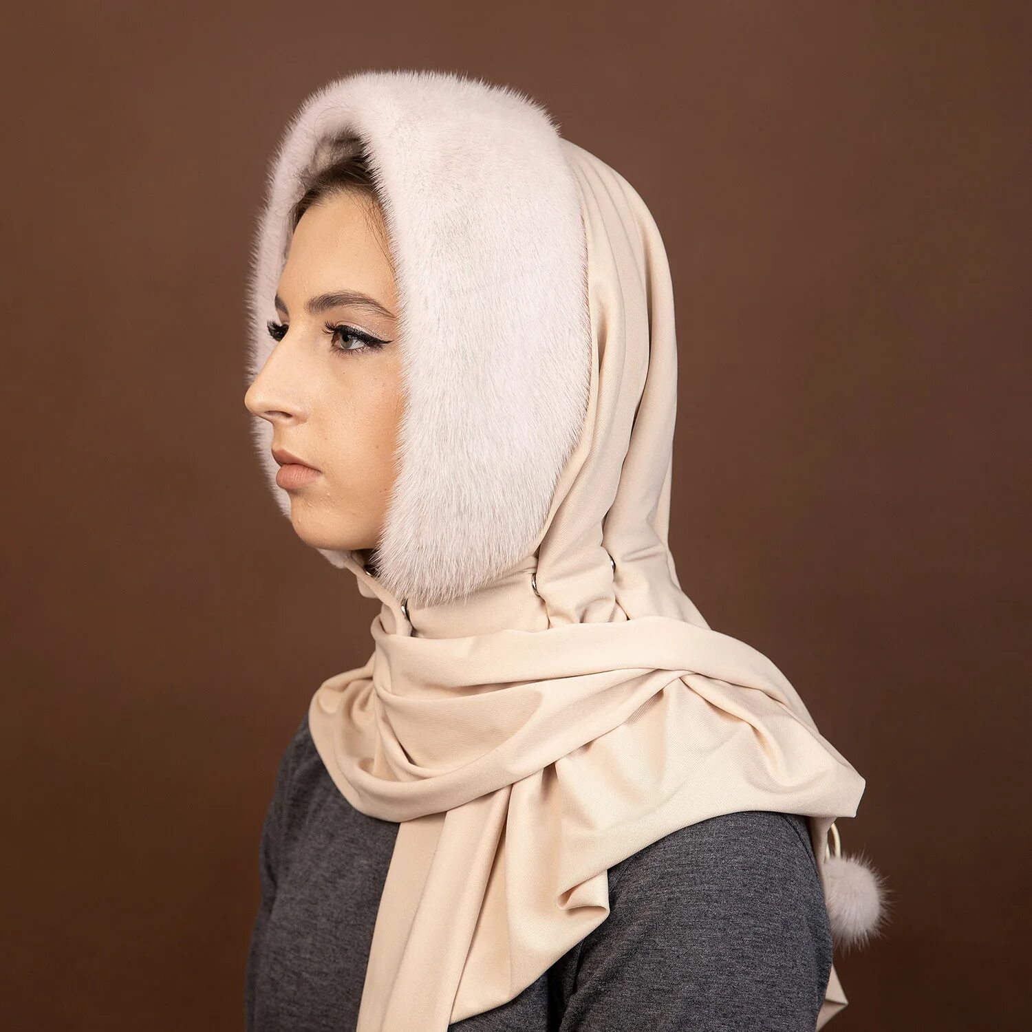 Норковый шарф. Норковый шарф. Шарф из норки. Меховой шарф. Снуд пушистый.